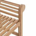 Rustik design trädgårdsbänk i teakträ - Simonia Viadurini