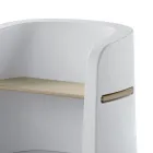 Trädgårdsbänk i polyeten och björkträ tillverkad i Italien - Talula Viadurini