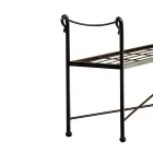 Rörformad järnbänk i olika ytbehandlingar tillverkad i Italien - Prag Viadurini