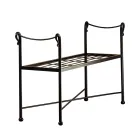 Rörformad järnbänk i olika ytbehandlingar tillverkad i Italien - Prag Viadurini