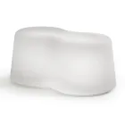 Vågig utomhusbänk i polyeten Tillverkad i Italien - Brenda Viadurini