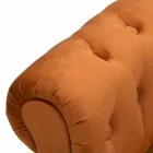 Modern design rektangulär bänk i trä och tyg - Theodore Viadurini