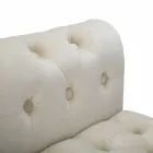 Modern design rektangulär bänk i trä och tyg - Theodore Viadurini