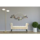 Modern design rektangulär bänk i trä och tyg - Theodore Viadurini