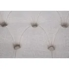 Shabby Chic bänk i trä med säte i quiltat tyg - Rocchetta Viadurini