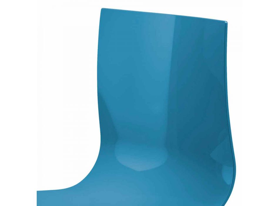 2 -sits kontorsbänk med soffbord i stål och färgad teknopolymer - Verenza Viadurini