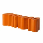 Färgad designbänk Slide Love modern made in Italy Viadurini