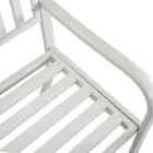 Utomhusbänk av metall med utdragbart bord - Graffetta Viadurini