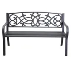 Trädgårdsbänk av metall med olika ytbehandlingar - Häftapparat Viadurini