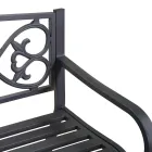 Trädgårdsbänk av metall med olika ytbehandlingar - Häftapparat Viadurini