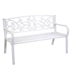 Trädgårdsbänk av metall med olika ytbehandlingar - Häftapparat Viadurini