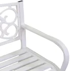 Trädgårdsbänk av metall med olika ytbehandlingar - Häftapparat Viadurini