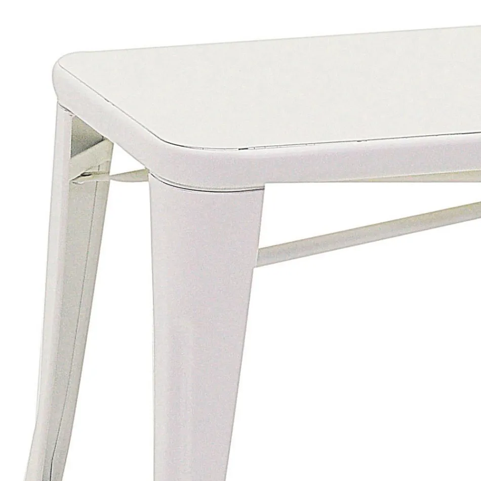 Bänk för inomhusbruk helt tillverkad av järn - Raft Viadurini