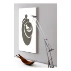 Panel som visar den lasergraverade familjen tillverkad i Italien - Chiaki Viadurini