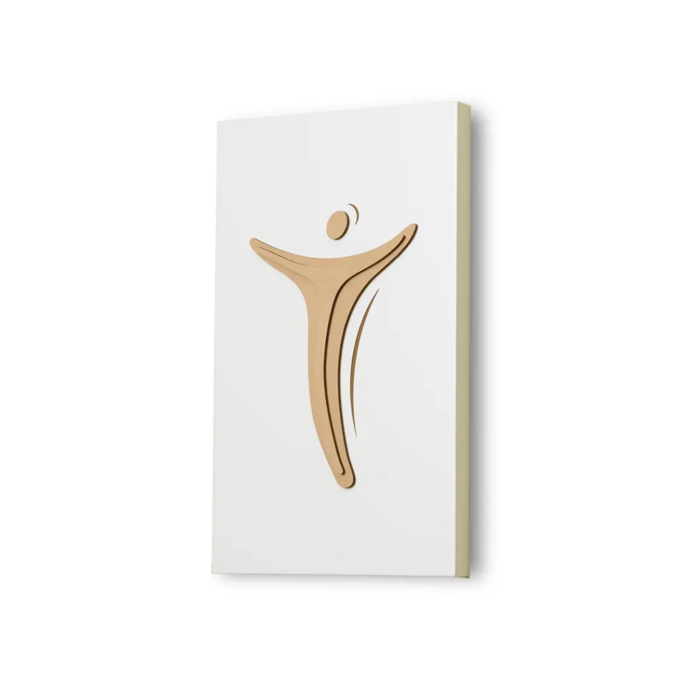 Lasergraverad panel som visar inlösen gjord i Italien - Dalila Viadurini