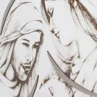 Panel med lasergraverad familj tillverkad i Italien - Micky Viadurini