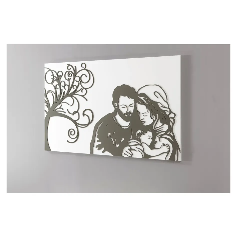 Lasergraverad panel som representerar livet tillverkat i Italien - Aika Viadurini