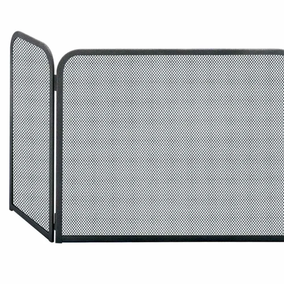 Gnistfångare med 3 dörrar Tillverkad av metall Tillverkad i Italien - Kat Viadurini