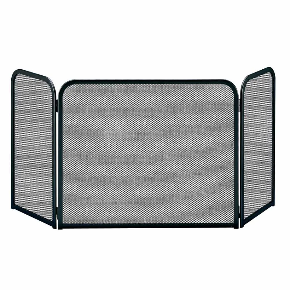 Gnistfångare med 3 dörrar Tillverkad av metall Tillverkad i Italien - Kat Viadurini