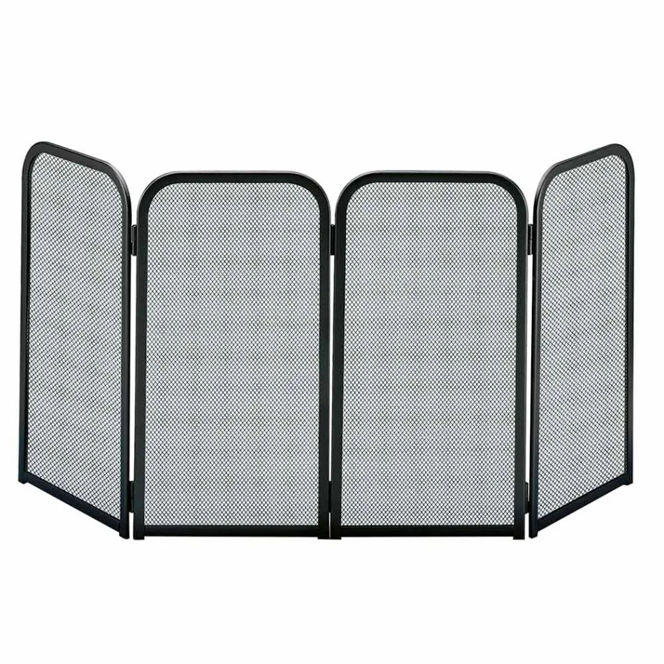 Gnistfångare med 4 dörrar Tillverkad av Metall Made in Italy - Kanin Viadurini