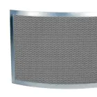 Gnistfångare med svart nät och böjt stål Tillverkat i Italien - Safir Viadurini