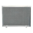 Gnistfångare med svart nät och rektangulärt stål tillverkat i Italien - sten Viadurini