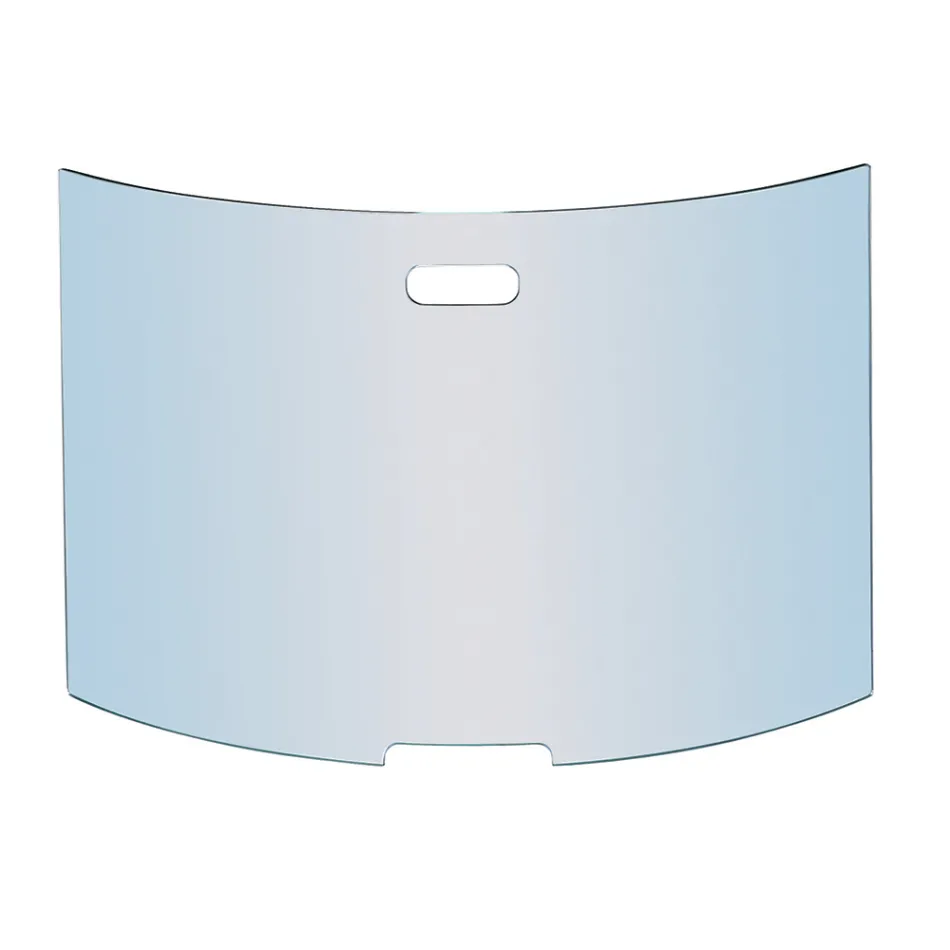 Böjd gnistfångare i härdad kristall tillverkad i Italien - Zafu Viadurini