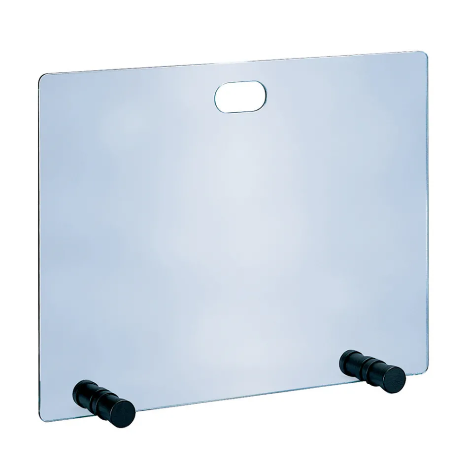 Gnistfångare i härdad kristall och 4 fötter tillverkad i Italien - Delfino Viadurini