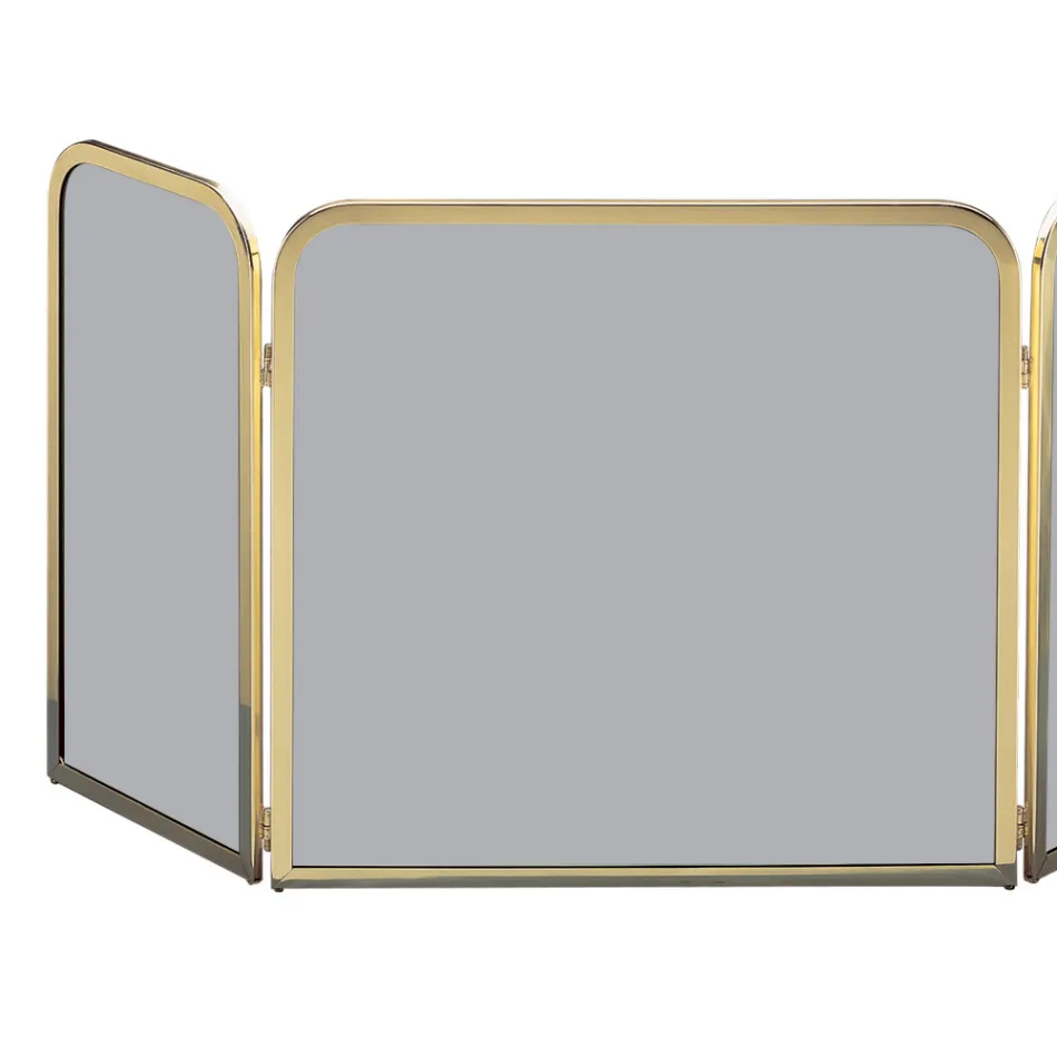 Gnistfångare i mässing med rökt härdad kristall Tillverkad i Italien - Orango Viadurini