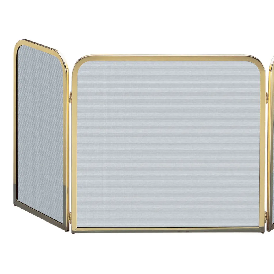 Gnistfångare i mässing och svart nät i olika storlekar tillverkad i Italien - Iguana Viadurini