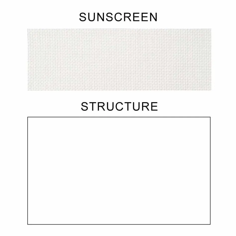 Tygparasoll med aluminiumkonstruktion - Emma solskyddsmedel från Varaschin Viadurini