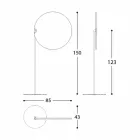 Tygparasoll med aluminiumkonstruktion - Emma solskyddsmedel från Varaschin Viadurini