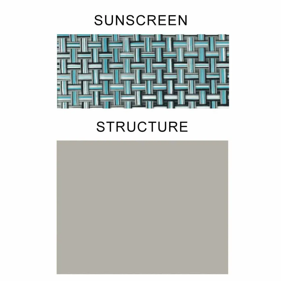 Tygparasoll med aluminiumkonstruktion - Emma solskyddsmedel från Varaschin Viadurini