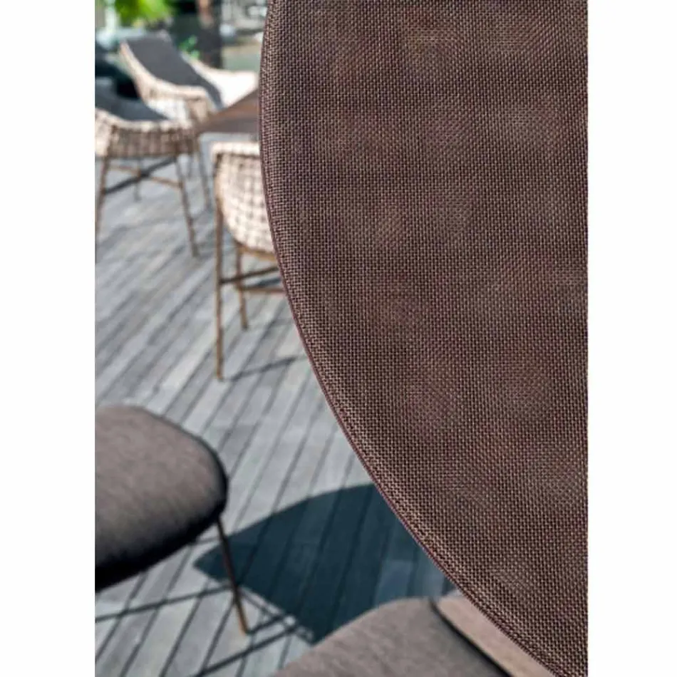 Tygparasoll med aluminiumkonstruktion - Emma solskyddsmedel från Varaschin Viadurini