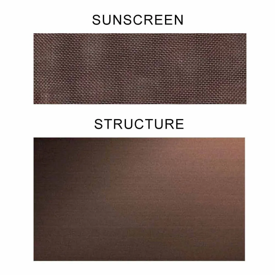 Tygparasoll med aluminiumkonstruktion - Emma solskyddsmedel från Varaschin Viadurini