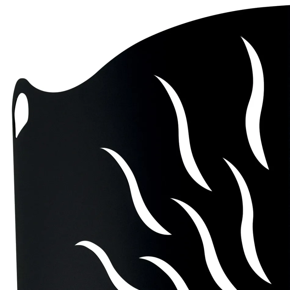 Böjt spisskydd med 2 metalldörrar Tillverkad i Italien - Anka Viadurini