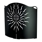 Böjt spisskydd med 2 metalldörrar Tillverkad i Italien - Anka Viadurini