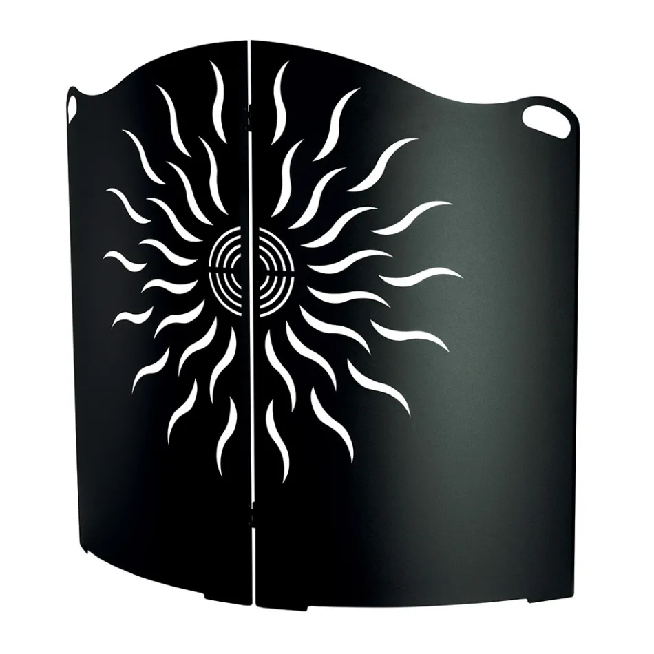 Böjt spisskydd med 2 metalldörrar Tillverkad i Italien - Anka Viadurini