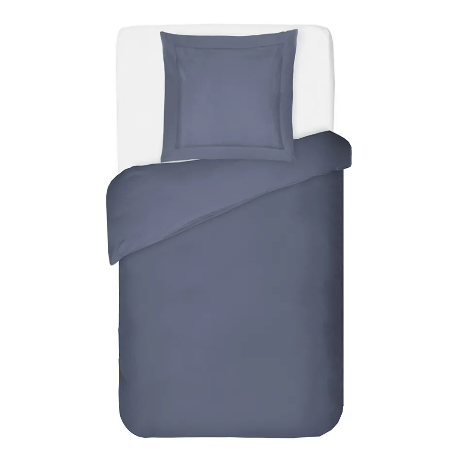 Påslakanset 100 % bomull satin med 1 örngott tillverkat i Italien - fluffigt Viadurini