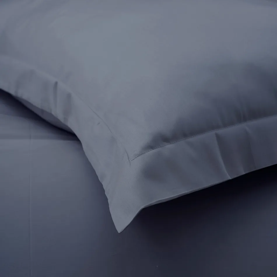 100 % bomull satin påslakanset med 1 örngott tillverkat i Italien - fluffigt Viadurini