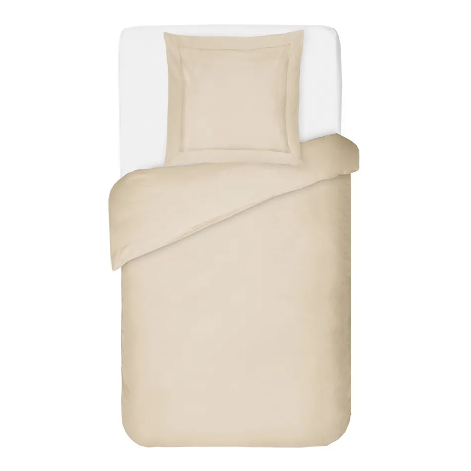 Påslakanset 100 % bomull satin med 1 örngott tillverkat i Italien - fluffigt Viadurini