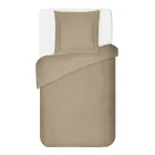 Påslakanset 100 % bomull satin med 1 örngott tillverkat i Italien - fluffigt Viadurini