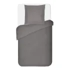 100 % bomull satin påslakanset med 1 örngott tillverkat i Italien - fluffigt Viadurini