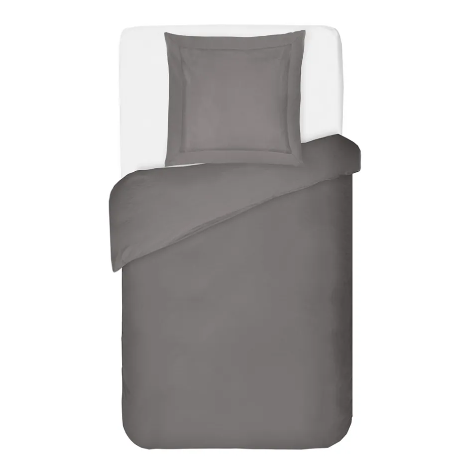 100 % bomull satin påslakanset med 1 örngott tillverkat i Italien - fluffigt Viadurini