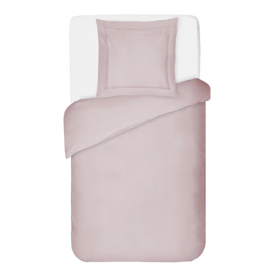 Påslakanset 100 % bomull satin med 1 örngott tillverkat i Italien - fluffigt Viadurini