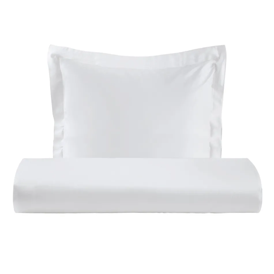 Påslakanset 100 % bomull satin med 1 örngott tillverkat i Italien - fluffigt Viadurini