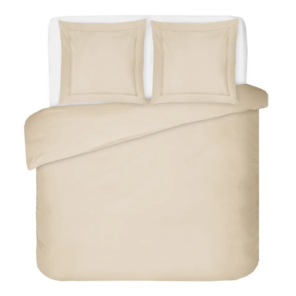 Påslakanset 100 % bomull satin med 2 örngott tillverkat i Italien - fluffigt Viadurini