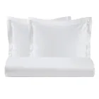 Påslakanset i 100 % bomull satin med 2 örngott tillverkat i Italien - fluffigt Viadurini