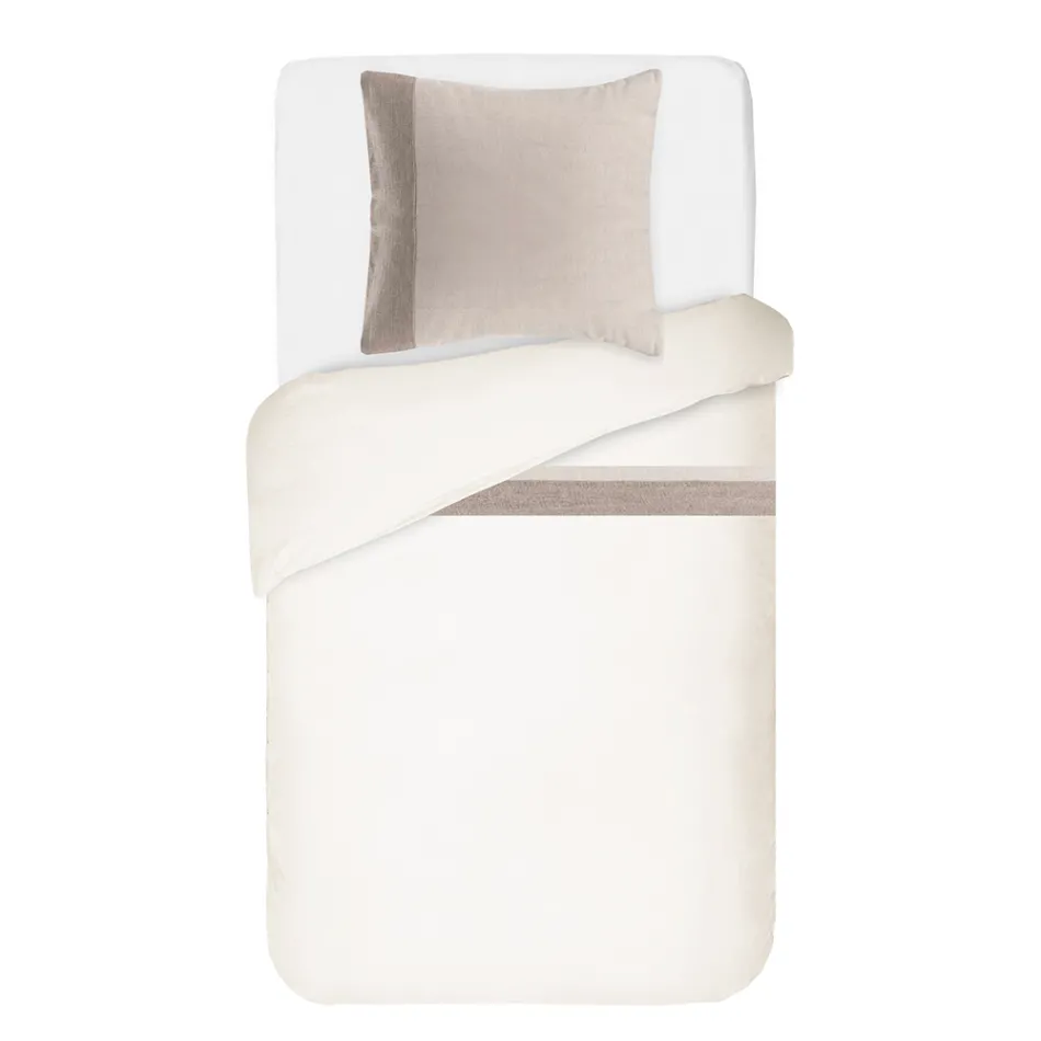 Påslakanset i 90 % bomull och 10 % linne med 1 örngott tillverkat i Italien - Nestle Viadurini