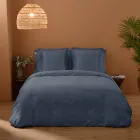 Dubbelt påslakanset i 100 % bomullssatin tillverkat i Italien - fluffigt Viadurini